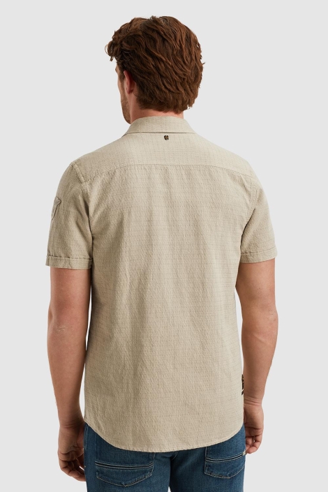 PME legend short sleeve shirt linen dobby